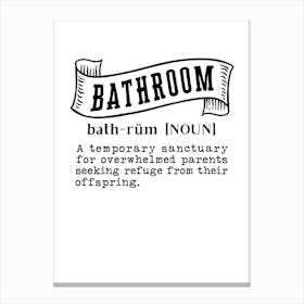 Bathroom Bath Rim Canvas Print