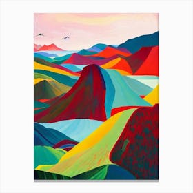 Zhangye National Park 1 China Abstract Colourful Canvas Print