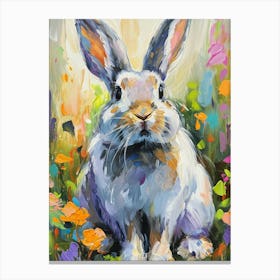 Jersey Wooly Rabbit Painting 1 Canvas Print