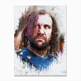 Hound Game Of Thrones Painting Canvas Print
