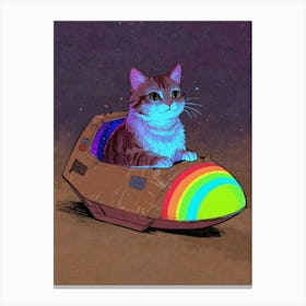 Cat In Space 8 Canvas Print