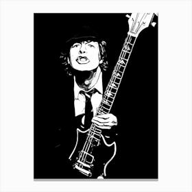 angus young ac dc band music 8 Canvas Print