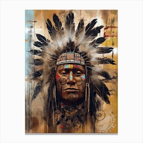 Dancing Through Native American Artistry Canvas Print