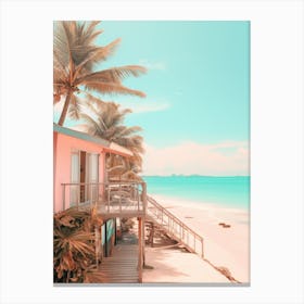 Chaweng Beach Koh Samui Thailand Mediterranean Style Illustration 1 Canvas Print