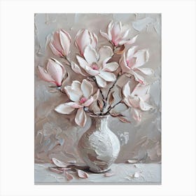 A World Of Flowers Magnolia 1 Painting Canvas Print