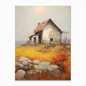 Old Stone Farm Warm Tones 3 Canvas Print