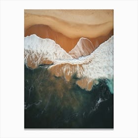 Aerial View Of A Beach 45 Canvas Print