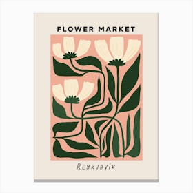 Flower Market Reykiavik Canvas Print