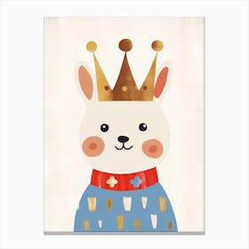 Little Rabbit 4 Wearing A Crown Canvas Print