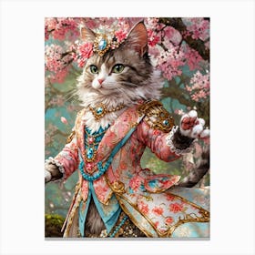 Chinese Cat 5 Canvas Print