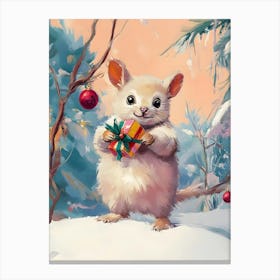 Christmas Mouse 4 Canvas Print