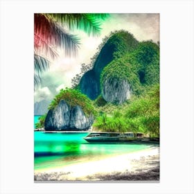 Palawan Philippines Soft Colours Tropical Destination Canvas Print