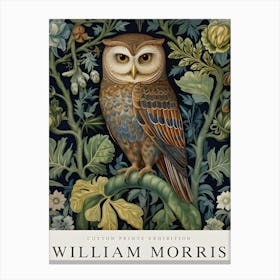 William Morris Owl Canvas Print