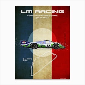 Lm Racing Porsche 917 Hippie Canvas Print