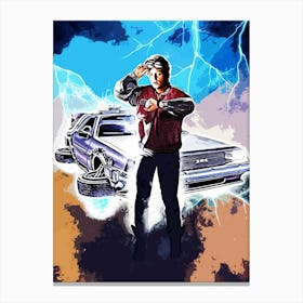 Back To The Future movies 1 Canvas Print