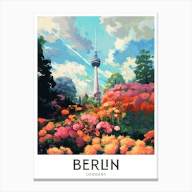 Berlin, Germany Maximalist Travel Poster Vibrant Colour Canvas Print