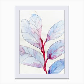 Watercolour Leaf Canvas Print