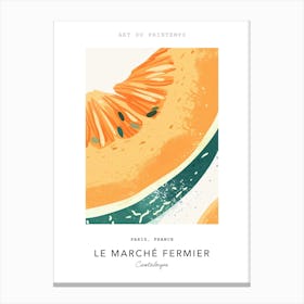 Cantaloupe Le Marche Fermier Poster 1 Canvas Print