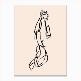 Stretch Ink Drawing Canvas Print
