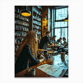 Coffee Shop Canvas Print