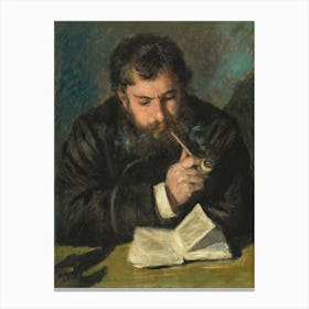 Claude Monet (1872), Pierre Auguste Renoir Canvas Print