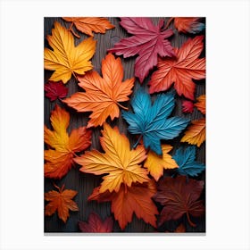 Autumn Leaves Background Canvas Print