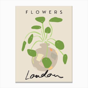 London Flowers Canvas Print