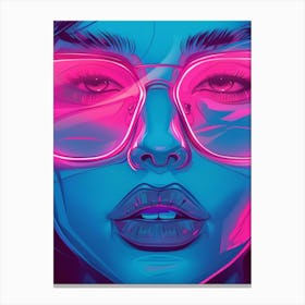 Neon Art Canvas Print