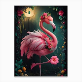 Pink Flamingo 9 Canvas Print