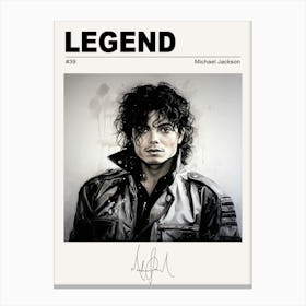 Michael Jackson Legend Canvas Print