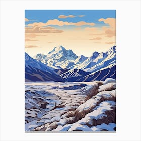 Aoraki Mount Cook National Park New Zealand 2 Canvas Print