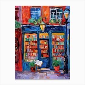 London Book Nook Bookshop 3 Canvas Print