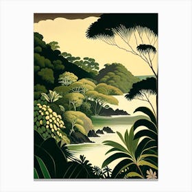 Taveuni Island Fiji Rousseau Inspired Tropical Destination Canvas Print