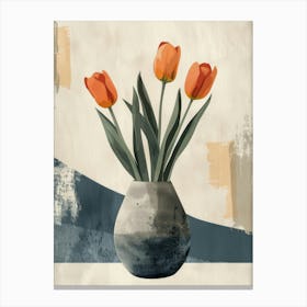 Tulips In A Vase 36 Canvas Print