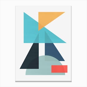 Geometric and colorful shapes 5 Canvas Print