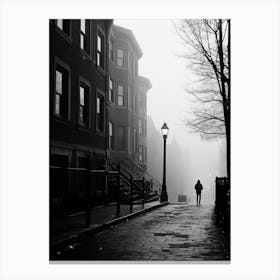 Boston, Black And White Analogue Photograph 1 Canvas Print