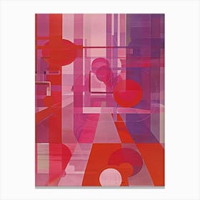 Abstract Red And Purple Canvas Print