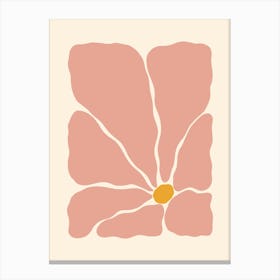 Abstract Flower 02 - Medium Pink Canvas Print