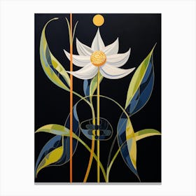 Oxeye Daisy 3 Hilma Af Klint Inspired Flower Illustration Canvas Print