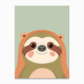 Cute Sloth 2 Canvas Print