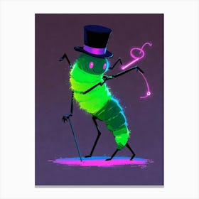 Bug In A Top Hat Canvas Print