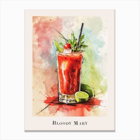 Bloody Mary Tile Poster 2 Canvas Print