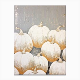 Neutral Pumpkin Painting 4 Canvas Print