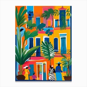 Colorful Cuban lifestyle Canvas Print