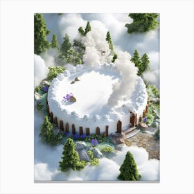 Igloo In The Clouds Canvas Print