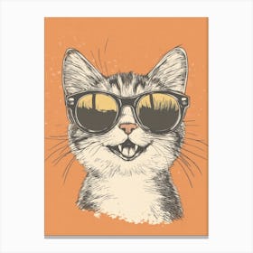 Cat In Sunglasses 2 Canvas Print