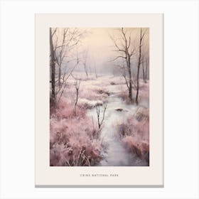 Dreamy Winter National Park Poster  Crins National Park France 1 Canvas Print