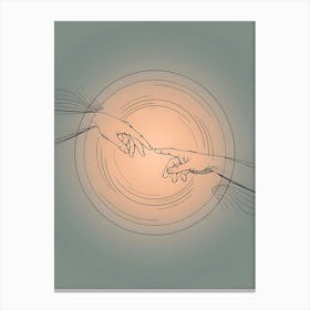 Flow Of Connection V 01 Canvas Print