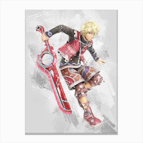 Shulk Smash Bros Canvas Print