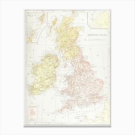 Geography Of The British Isles From Ten Different Standpoints, With Twenty One Maps (1886) Canvas Print